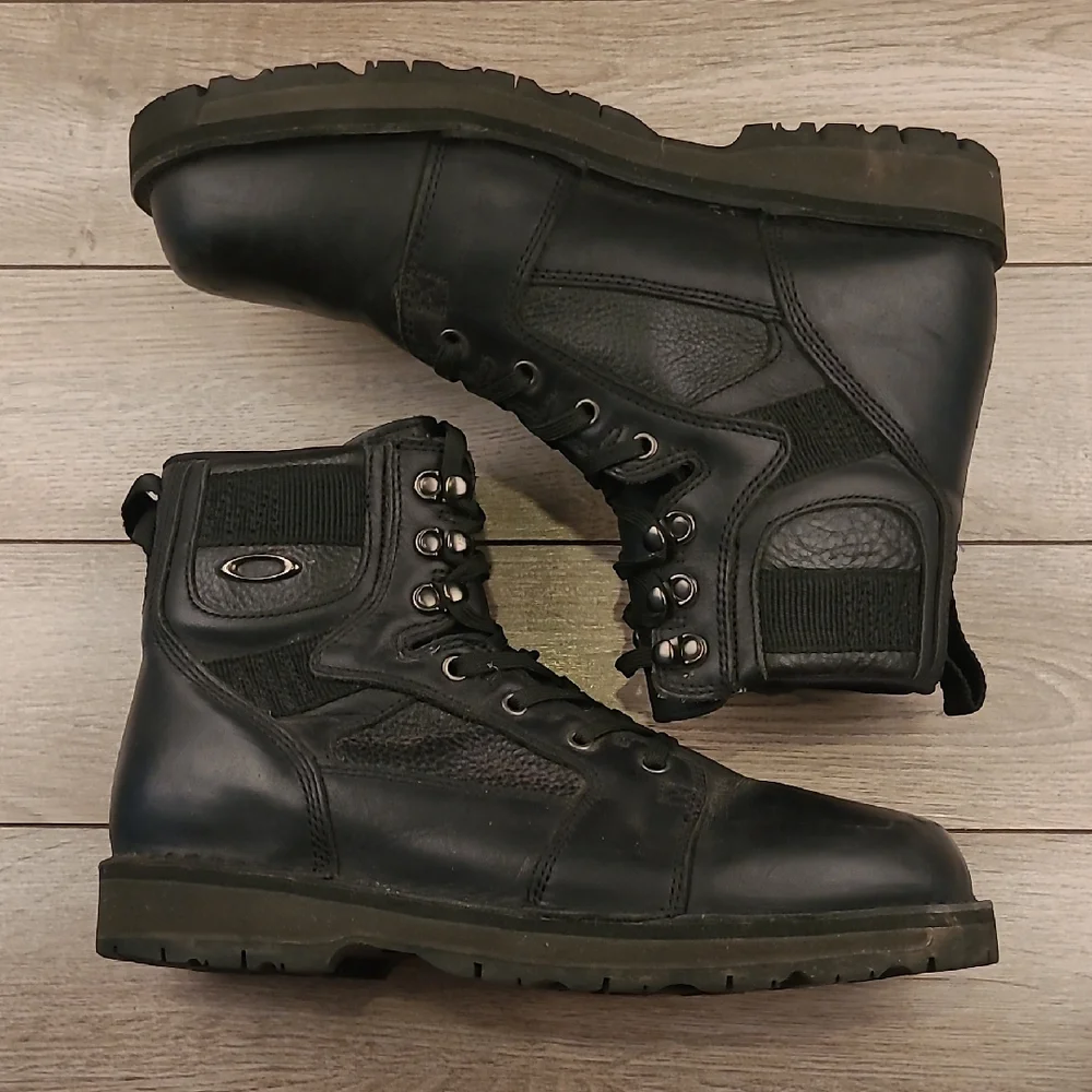 OAKLEY Stompers Tactical Field Gear Black Gatling Sz 12 Lace Up Boots‎ VTG RARE